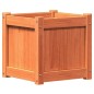vidaXL Jardineras de exterior 2 uds madera maciza de pino marrón cera vidaXL Jardineras de exterior 2 uds madera maciza de pino marrón cera
