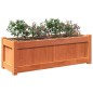 vidaXL Jardineras de exterior 2 uds madera maciza de pino marrón cera vidaXL Jardineras de exterior 2 uds madera maciza de pino marrón cera