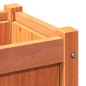 vidaXL Jardineras de exterior 2 uds madera maciza de pino marrón cera vidaXL Jardineras de exterior 2 uds madera maciza de pino marrón cera