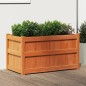 vidaXL Jardinera exterior madera maciza pino marrón cera 90x50x50 cm vidaXL Jardinera exterior madera maciza pino marrón cera 90x50x50 cm