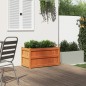 vidaXL Jardinera exterior madera maciza pino marrón cera 90x50x50 cm vidaXL Jardinera exterior madera maciza pino marrón cera 90x50x50 cm