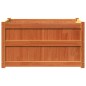 vidaXL Jardinera exterior madera maciza pino marrón cera 90x50x50 cm vidaXL Jardinera exterior madera maciza pino marrón cera 90x50x50 cm