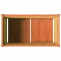 vidaXL Jardinera exterior madera maciza pino marrón cera 90x50x50 cm vidaXL Jardinera exterior madera maciza pino marrón cera 90x50x50 cm