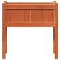 vidaXL Jardinera con patas madera maciza pino marrón cera 70x31x70 cm vidaXL Jardinera con patas madera maciza pino marrón cera 70x31x70 cm