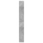 vidaXL Mueble zapatero con espejo 4 niveles gris hormigón 63x17x134 cm vidaXL Mueble zapatero con espejo 4 niveles gris hormigón 63x17x134 cm