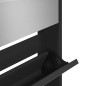 vidaXL Mueble zapatero con espejo 5 niveles negro 63x17x169,5 cm vidaXL Mueble zapatero con espejo 5 niveles negro 63x17x169,5 cm