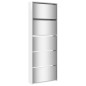 vidaXL Mueble zapatero y espejo 5 niveles blanco brillo 63x17x169,5 cm vidaXL Mueble zapatero y espejo 5 niveles blanco brillo 63x17x169,5 cm