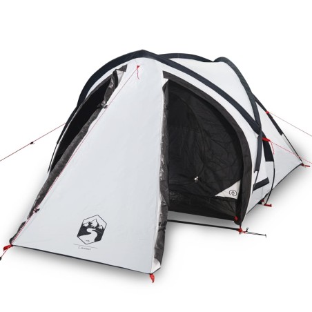vidaXL Tienda de campaña 2 personas tafetán 185T blanco 320x140x120 cm