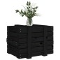 vidaXL Caja de almacenaje madera maciza de pino negra 58x40,5x42 cm vidaXL Caja de almacenaje madera maciza de pino negra 58x40,5x42 cm