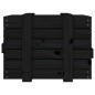 vidaXL Caja de almacenaje madera maciza de pino negra 58x40,5x42 cm vidaXL Caja de almacenaje madera maciza de pino negra 58x40,5x42 cm