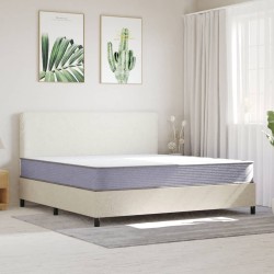 vidaXL Colchón de espuma dureza media suave 200x200 cm