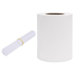vidaXL Panel de valla de PVC blanco 35x0,19 m