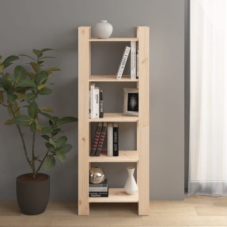 vidaXL Estantería/divisor de espacios de madera maciza 60x35x160 cm
