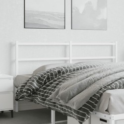 vidaXL Cabecero de metal blanco 160 cm
