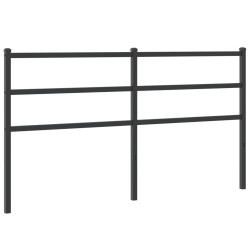vidaXL Cabecero de metal negro 150 cm