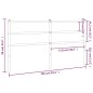vidaXL Cabecero de metal negro 150 cm vidaXL Cabecero de metal negro 150 cm