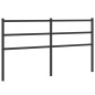 vidaXL Cabecero de metal negro 160 cm