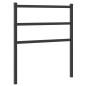 vidaXL Cabecero de metal negro 80 cm