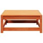 vidaXL Taburete de jardín madera maciza pino marrón cera 70x70x30 cm vidaXL Taburete de jardín madera maciza pino marrón cera 70x70x30 cm
