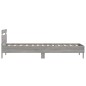 vidaXL Estructura de cama cabecero luces LED gris Sonoma 100x200 cm vidaXL Estructura de cama cabecero luces LED gris Sonoma 100x200 cm