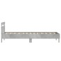 vidaXL Estructura de cama cabecero luces LED gris hormigón 90x200 cm vidaXL Estructura de cama cabecero luces LED gris hormigón 90x200 cm