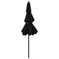 vidaXL Sombrilla de 3 niveles con poste de aluminio negra 2,5 m vidaXL Sombrilla de 3 niveles con poste de aluminio negra 2,5 m