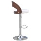 vidaXL Taburetes de cocina 2 uds madera curvada cuero artificial vidaXL Taburetes de cocina 2 uds madera curvada cuero artificial