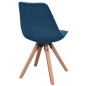 vidaXL Sillas de comedor 4 unidades tela azul vidaXL Sillas de comedor 4 unidades tela azul