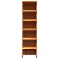 vidaXL Mueble zapatero madera maciza de pino marrón cera 28x30x104 cm vidaXL Mueble zapatero madera maciza de pino marrón cera 28x30x104 cm