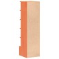 vidaXL Mueble zapatero madera maciza de pino marrón cera 28x30x104 cm vidaXL Mueble zapatero madera maciza de pino marrón cera 28x30x104 cm