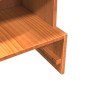 vidaXL Mueble zapatero madera maciza de pino marrón cera 28x30x104 cm vidaXL Mueble zapatero madera maciza de pino marrón cera 28x30x104 cm