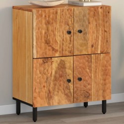 vidaXL Armario auxiliar madera maciza de acacia 60x33x75 cm