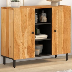 vidaXL Armario auxiliar madera maciza de acacia 90x33x75 cm
