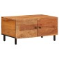 vidaXL Mesa de centro madera maciza de acacia 80x50x40 cm vidaXL Mesa de centro madera maciza de acacia 80x50x40 cm