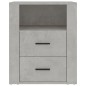 vidaXL Mesita de noche madera contrachapada gris hormigón 50x36x60 cm vidaXL Mesita de noche madera contrachapada gris hormigón 50x36x60 cm