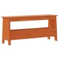 vidaXL Banco de recibidor madera maciza pino marrón cera 100x28x45 cm vidaXL Banco de recibidor madera maciza pino marrón cera 100x28x45 cm