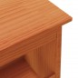 vidaXL Banco de recibidor madera maciza pino marrón cera 100x28x45 cm vidaXL Banco de recibidor madera maciza pino marrón cera 100x28x45 cm