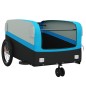 vidaXL Remolque para bicicleta hierro negro y azul 45 kg vidaXL Remolque para bicicleta hierro negro y azul 45 kg