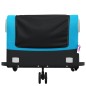 vidaXL Remolque para bicicleta hierro negro y azul 45 kg vidaXL Remolque para bicicleta hierro negro y azul 45 kg