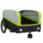 vidaXL Remolque para bicicleta hierro negro y verde 45 kg vidaXL Remolque para bicicleta hierro negro y verde 45 kg