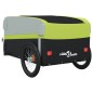 vidaXL Remolque para bicicleta hierro negro y verde 45 kg vidaXL Remolque para bicicleta hierro negro y verde 45 kg