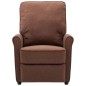 vidaXL Sillón de masaje eléctrico tela marrón vidaXL Sillón de masaje eléctrico tela marrón