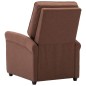 vidaXL Sillón de masaje eléctrico tela marrón vidaXL Sillón de masaje eléctrico tela marrón