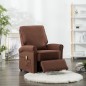 vidaXL Sillón de masaje eléctrico tela marrón vidaXL Sillón de masaje eléctrico tela marrón