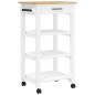 vidaXL Carrito de cocina MONZA madera maciza de pino 48x40x90 cm vidaXL Carrito de cocina MONZA madera maciza de pino 48x40x90 cm