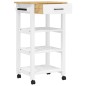 vidaXL Carrito de cocina MONZA madera maciza de pino 48x40x90 cm vidaXL Carrito de cocina MONZA madera maciza de pino 48x40x90 cm