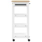 vidaXL Carrito de cocina MONZA madera maciza de pino 48x40x90 cm vidaXL Carrito de cocina MONZA madera maciza de pino 48x40x90 cm