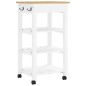 vidaXL Carrito de cocina MONZA madera maciza de pino 48x40x90 cm vidaXL Carrito de cocina MONZA madera maciza de pino 48x40x90 cm