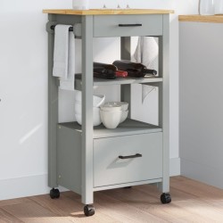 vidaXL Carrito de cocina MONZA madera maciza de pino 48x40x90 cm