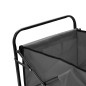 vidaXL Carrito de mano plegable de acero gris vidaXL Carrito de mano plegable de acero gris